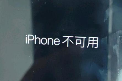 甘肃苹果服务网点分享锁屏界面显示“iPhone 不可用”如何解决 