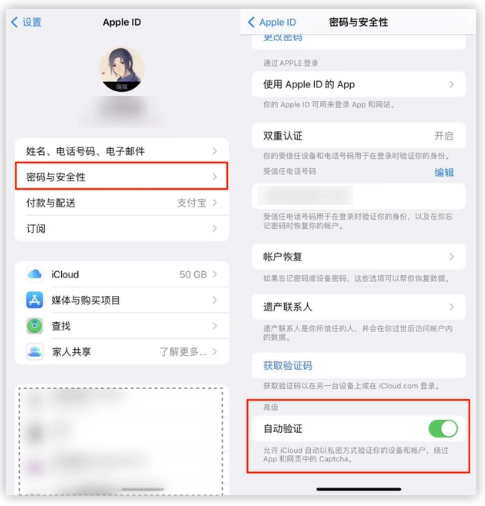 甘肃苹果手机维修分享iOS 16 自动验证功能开启方法 